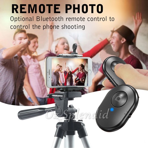 Professional Camera Tripod Stand Mount Remote + Phone Holder for iPhone Samsung - Picture 5 of 14