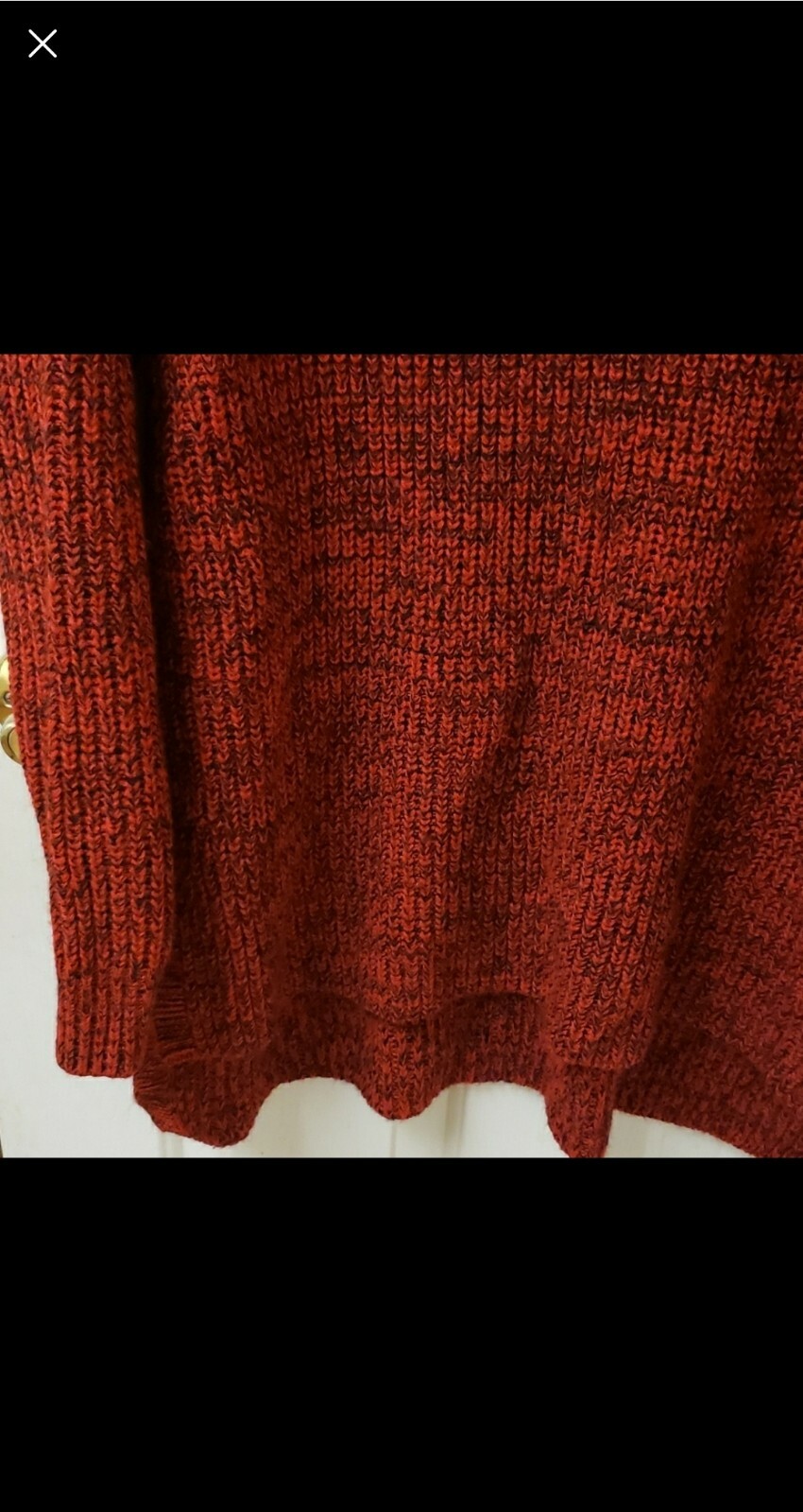 Torrid Red Knit Sweater With Split Sides Women's … - image 3