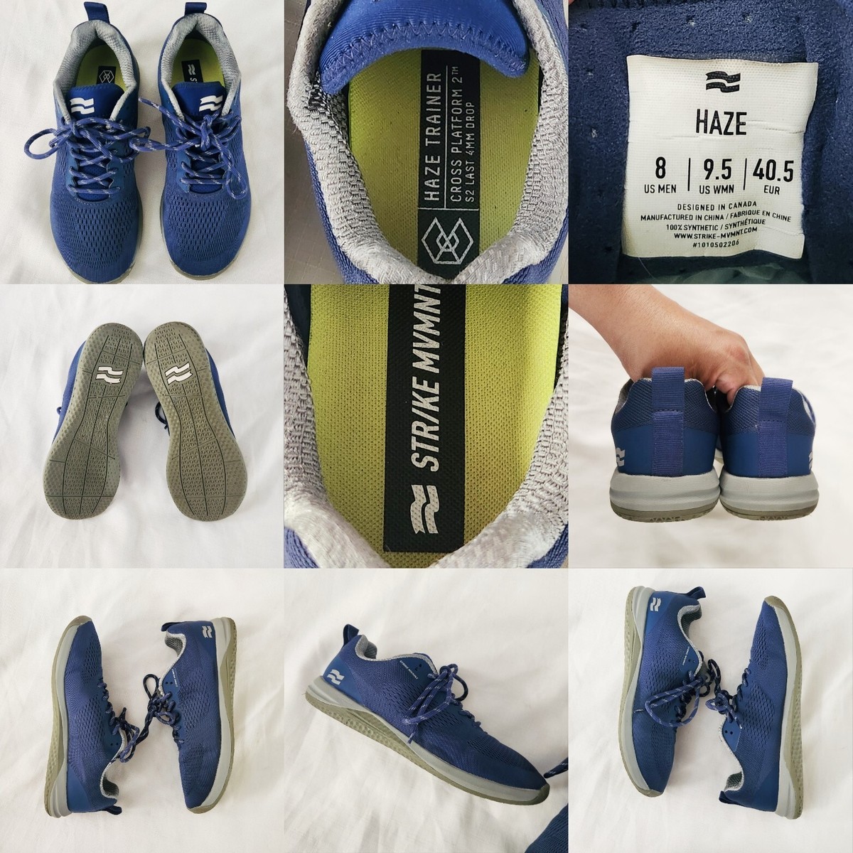 Strike Mvmnt Haze Trainer Shoe Sneaker Crisp Blue Gum Unisex  display picture 2