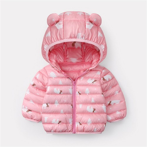 Kids Toddler Baby Boys Girls Winter Warm Zipper Hooded Coat Tops Jacket Outwear - Picture 22 of 57