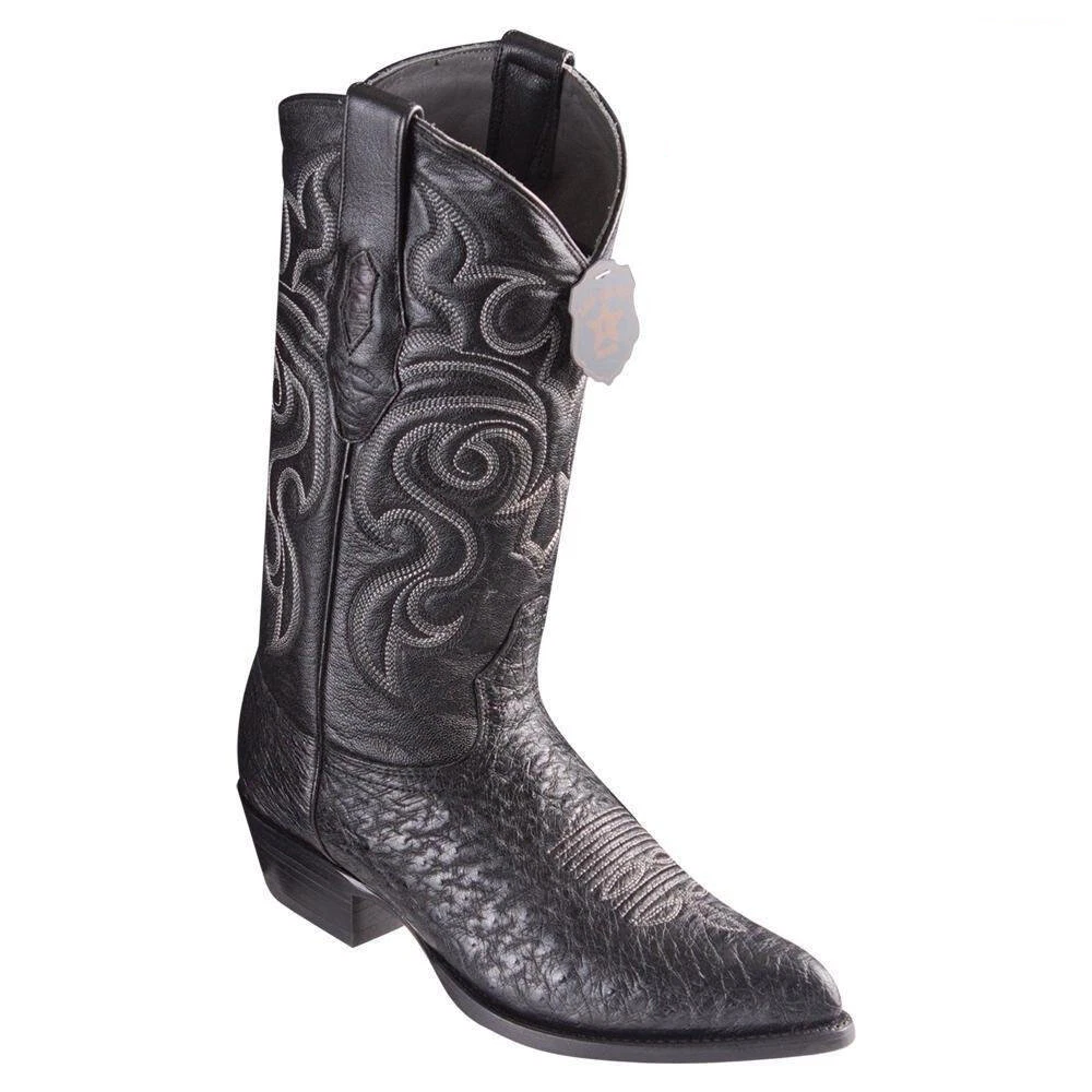 Bottes Cowboy Noires à Bout Coupé - VAQUERO BOOTS