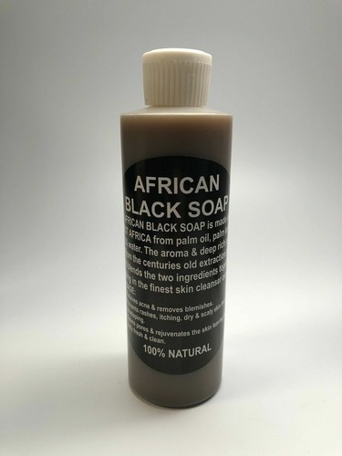 SCENTED Liquid Raw African Black Soap - 100% Pure Natural Organic Face Body Wash - Picture 11 of 12