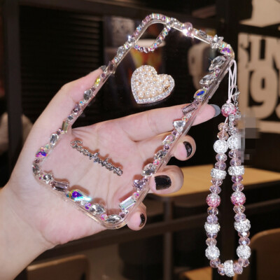 For Samsung A35 A55 S23 S22 S24 S25+ Ultra Bling Glitzer Diamant Herz Handyhülle