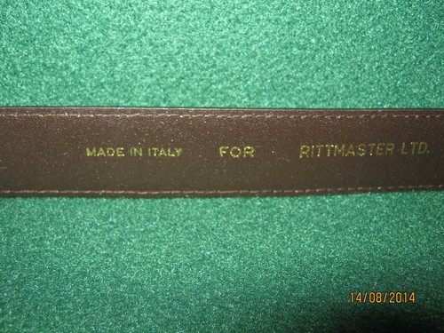 Beige Snakeskin Belt "BAZZANI" Gold Tone Buckle (32) - Picture 5 of 7