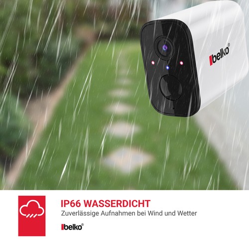 Belko® IP Kamera 5MP Überwachungskamera WLAN POE 1080p outdoor außen IP66 - Bild 49 von 50