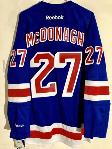 Reebok Premier NHL Jersey New York Rangers Ryan McDonagh Blue sz XL
