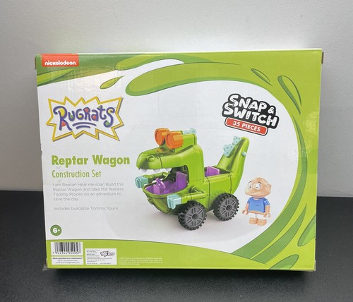 Nickelodeon Rugrats Reptar Wagon Snap & Switch Construction Set 35 Pcs - Picture 2 of 5