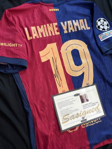 Lamine Yamal SIGNED FC Barcelona Rare Shirt/Jersey + COA (READ DESCRIPTION) - Picture 2 of 5