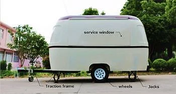 Fiberglass Airstream Design Mobile Food Truckfood Trailer