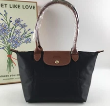 Longchamp Le Pliage Original Medium Canvas & Leather Tote Brand New - JPN outlet