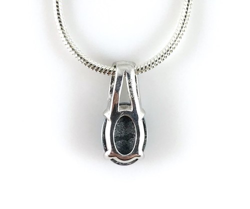 Ciondolo collana opale naturale in argento sterling con zirconi cubici, opale... - Foto 7 di 10