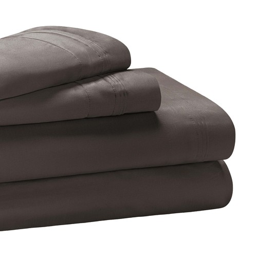 Egyptian Cotton Deep Pocket Solid Luxury 1000 Thread Count 4 Piece Bed Sheet Set - Picture 13 of 61