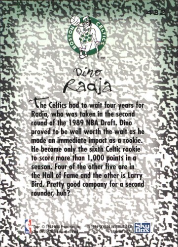 1994-95 Hoops #432 Dino Radja GM - NM-MT - Picture 2 of 2