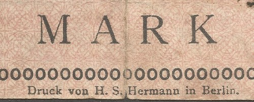 Germany - POW - Dyrotz; 5 Mark N.D. (1916); VG; T-182.30; Printer: H. S. Hermann - Picture 3 of 3
