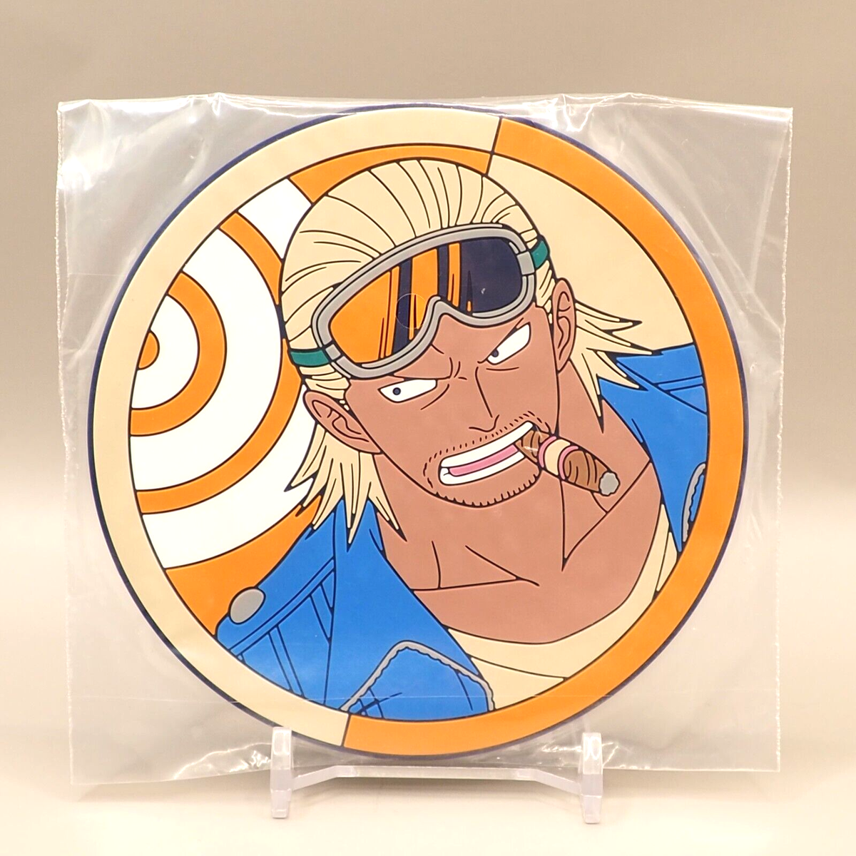 ワンピース Usamofuanzusov38 Paulie One Piece Rubber Coaster Ichibankuji Bandai Anime Japan