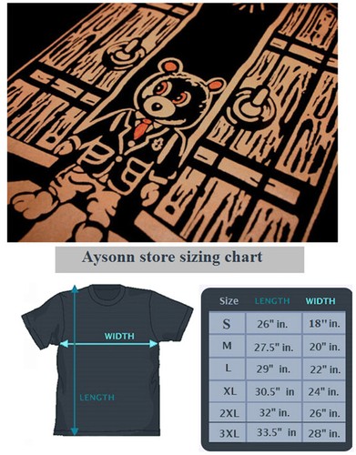 New Cajmear Black Clay Tan Orange Kanye West bear shirt Sand Taupe outfit - Picture 2 of 5