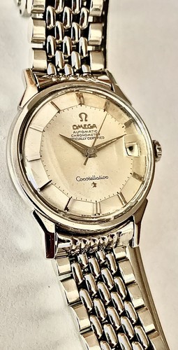 Vintage Omega Constellation Kuchenpfanne mit Reisperlen Armband 1963 authentisch - Bild 6 von 9