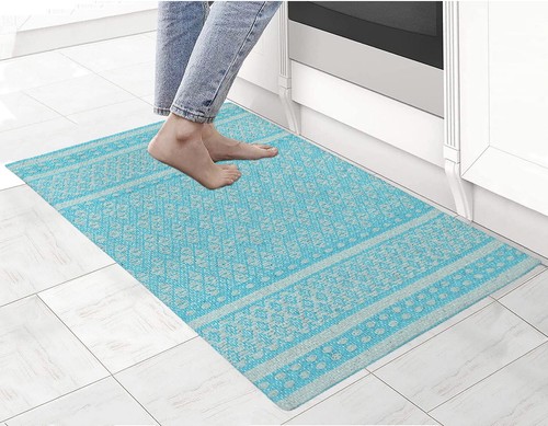 Baumwolle Gewebt Komfort Anti-Ermüdung Gepolstert Küchenmatte Arbeitsmatte (18 Zoll x 30 Zoll) - Bild 2 von 24