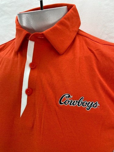 NEW Oklahoma State OSU Cowboys Columbia Golf Omni-Wick Orange Polo Shirt Men's M - Picture 5 of 8