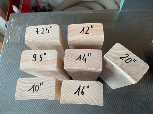 Radius Block Set Completo Di 7 Fingerboard Chitarra Elettrica Liuteria - 第 1/2 張圖片
