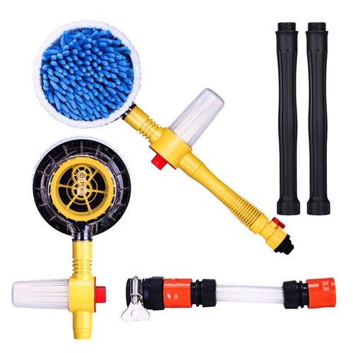 Car Rotating Clean Round Brush Rotating Auto Water Spray Car Wash Cleaning - Bild 1 von 8