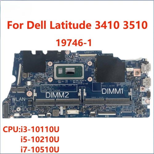  Laptop Motherboard With I3 I5 I7-10th CPU 19746-1 For Dell Latitude 3410 3510 - Afbeelding 2 van 7