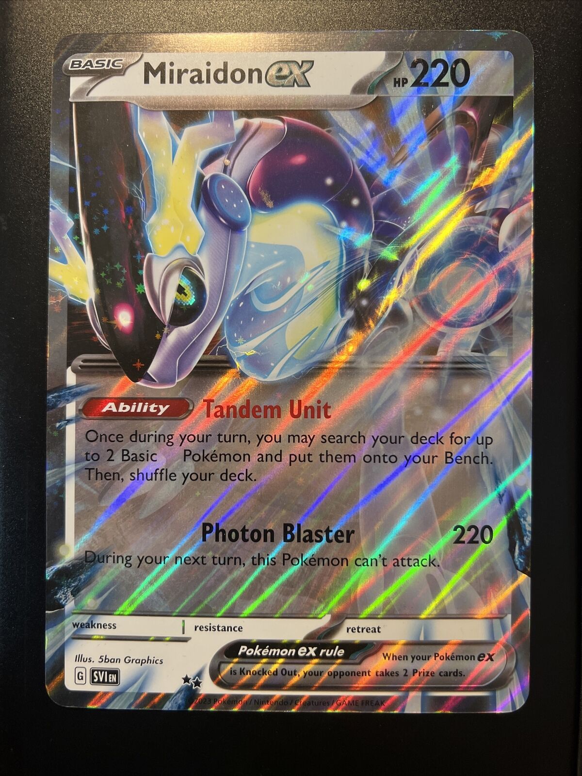  Pokemon Jumbo Card - Koraidon EX - Scarlet & Violet - Oversize  Holo Foil : Toys & Games