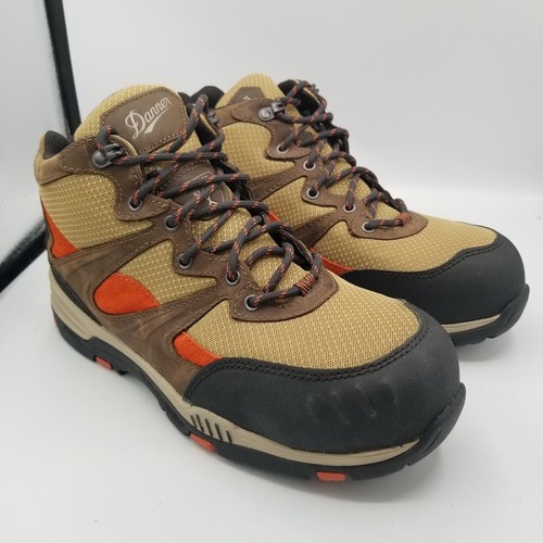 Danner Springfield Damenstiefel 4,5" hellbraun orange Arbeit Sicherheit Schuhe US 9,5