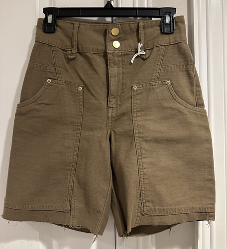 FRAME Twisted Utility Shorts Size 24 in Washed Desert, NEW NWOT, MSRP $198 - Picture 11 of 15