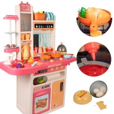 Kids Kitchen Toys Chef Pretend Playsey With Sounds  Light For Christmas Gift