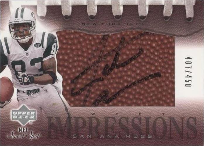 2002 Upper Deck Sweet Spot Santana Moss #SI-SM - 1 of 2