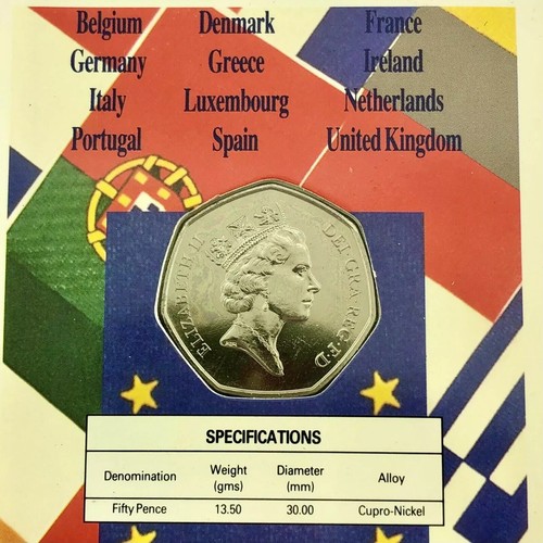 1992 1993 GREAT BRITAIN UK - 50 PENCE MINT BU SET (2) - EUROPE EU - ROYAL MINT - Picture 9 of 13