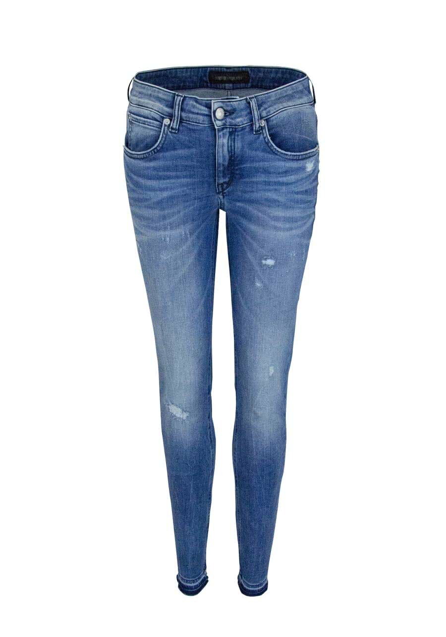 DRYKORN Skinny Fit Jeans PAY Cropped Used mittelblau - Gr. W27 L34 W28 L34 DRYKORN Skinny Fit Jeans PAY Cropped Used mittelblau - Gr. W27 L34 W28 L34