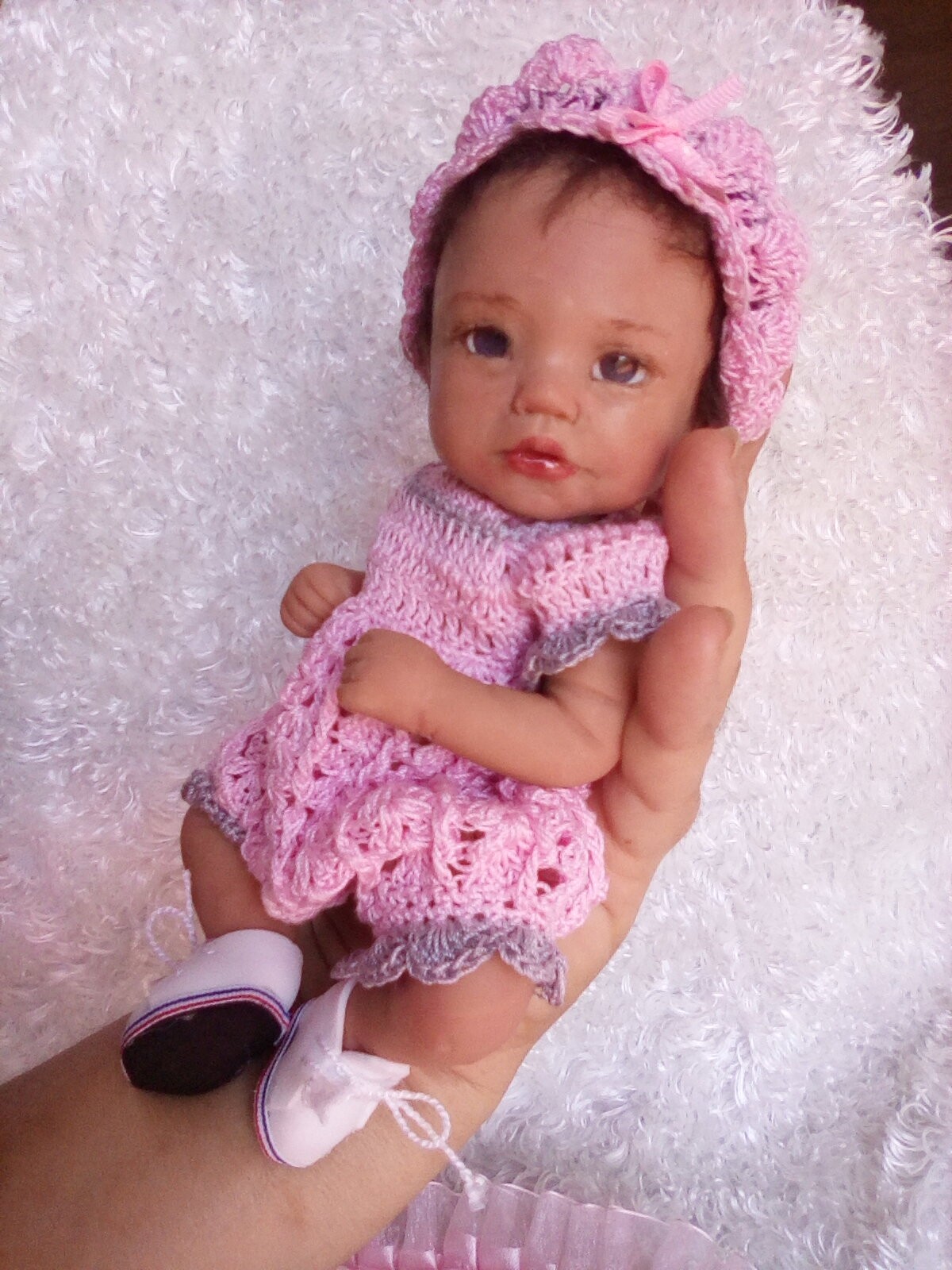 Muñeca de arte original de un tipo de polímero arcilla Bebé Clarise, 9 pulgadas esculpida por bettymoni Muñeca de arte original de un tipo de polímero arcilla Bebé Clarise, 9 pulgadas esculpida por bettymoni
