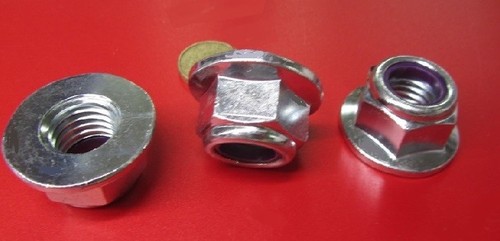 Flange Lock Nut Grade F Zinc Steel RH, 3/4"-10 x 1 1/8" W x 13/16" H, 10Pcs - Picture 3 of 14
