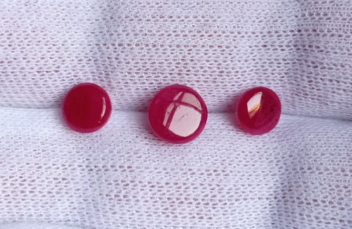 Certified Natural Red Ruby Cabochon Lot 5.63 Cts Red Loose Gemstone - Picture 6 of 6