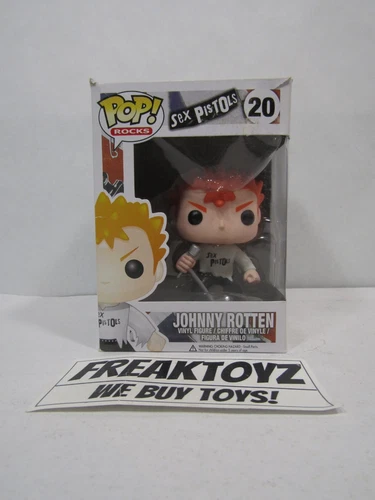 Funko Pop Rocks 20 Johnny Rotten, Sex Pistols, Damaged Box