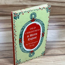VTG Old Christmas in Merrie England Washington Irving, Peter Pauper Press MCM VG