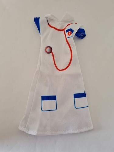 11 1/2" doll / Barbie doll clothes - white nurse dress - 第 1/1 張圖片