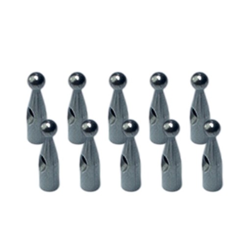 Pack Of 10 Professional Umbrella Tail Beads Metal For 4mm Umbrella Assembly - Picture 9 of 10