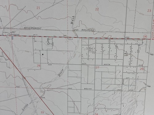 1972 USGS Topographic Map Geological 22" x 27" Inyokern California China Lake - Picture 10 of 10