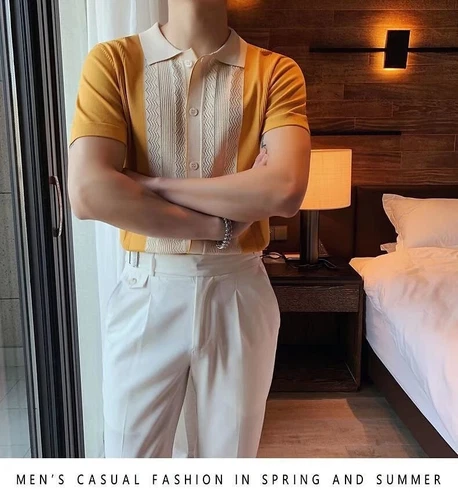 Camisa de vestir de boda de playa de guayabera cubana informal con botones de manga corta para hombre - Imagen 17 de 31