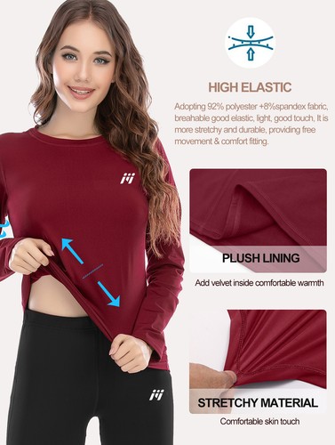 Damen Funktionswäsche Thermowäsche Unterwäsche-Set Thermo Unterhemden Winter Ski - Imagen 30 de 40