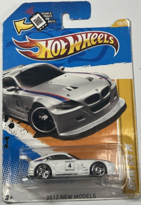 2012 Hot Wheels BMW Z4 M 18/247 Premiere INTERNATIONAL CARD White