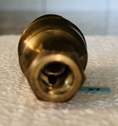 Single Chime Peanut Brass Whistle Steampunk Railroad Train 2 1/2" Long 1" Diam - Picture 8 of 11