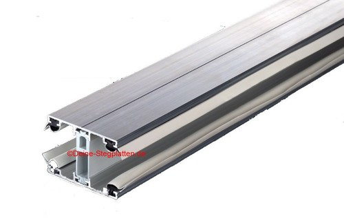Doppelstegplatten Verlegeprofil für 25 mm Stegplatten, Aluminium - Bild 13 von 14