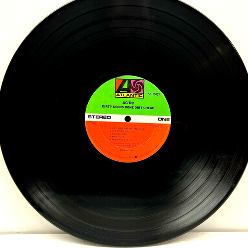 AC/DC Dirty Deeds Done Dirt Cheap 1981 Vinyl Atlantic Records 1st Press - Picture 2 of 4