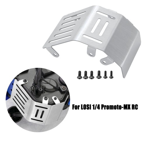 RC Stainless Steel Guard Skid Plate Protector For LOSI 1/4 Motorcylce Promoto-MX