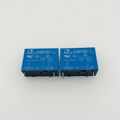 1PC Sanyou SMI-S-112LM Relé 12VDC 10A250VAC 0.54 W 1PC Sanyou SMI-S-112LM Relé 12VDC 10A250VAC 0.54 W