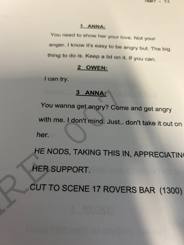 Original Coronation Street Rehearsal Script Jean Fergusson Episode 7607 - Picture 8 of 9